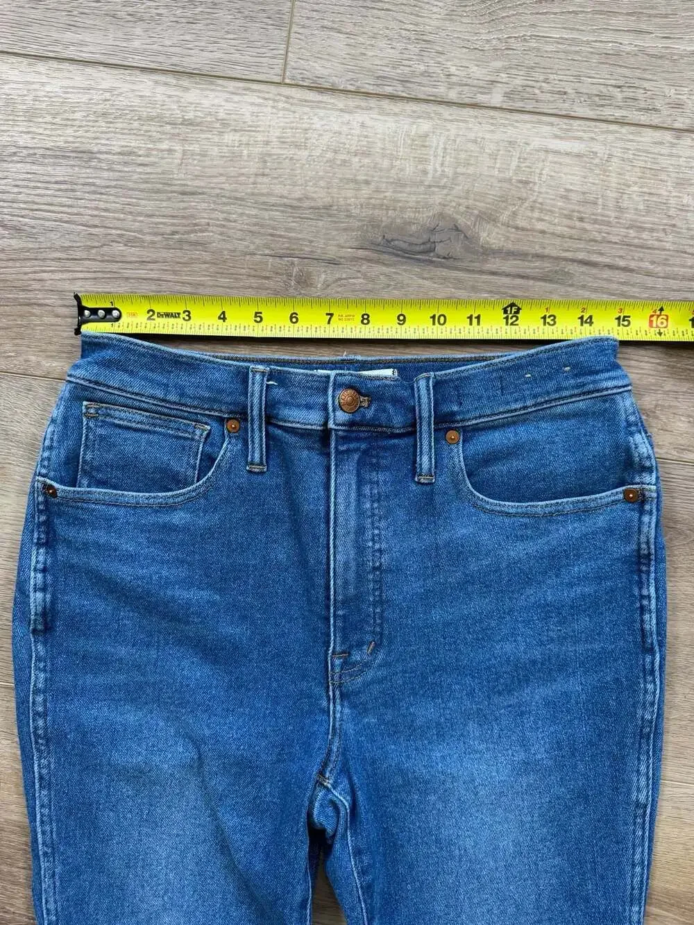Madewell 10” High Rise Skinny Jeans Size 30 Medium Wash Stretch Denim